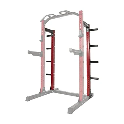 Abbildung von Signature Fitness SF SS1 0,5 kg Kapazität 7,6 x cm Power Rack Kniebeugenständer, inklusive J Haken und Sicherheits Spotterarme, optionales Umbauset, nur halbes Umbausatz