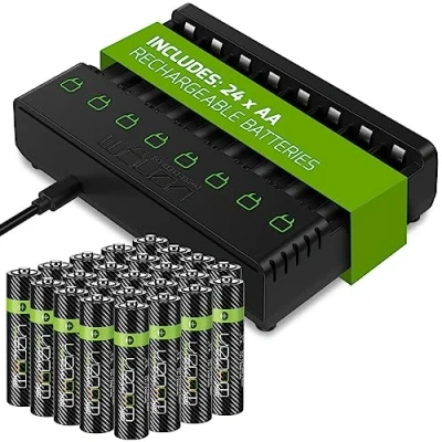 Abbildung von Venom Ladestation mit wiederaufladbarem Akku Plus 24 x AA 2100 mAh Batterien