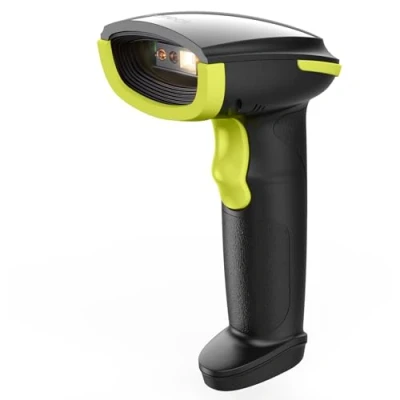 Abbildung von Inateck Barcode Scanner Bluetooth, 1D 2D QR Code Wireless, 1 Aufladung 3 Monate, Handscanner Kabellos mit APP und SDK, BCST 23, Grün