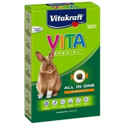 Abbildung von Vitakraft Vitaspecial Adult Zwergkaninchen Kaninchenfutter 600 g...