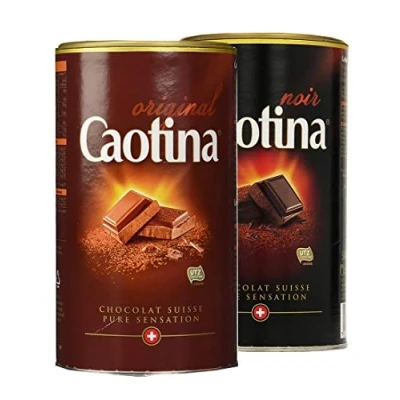 Abbildung von Caotina Original Schokolade Dose noir + Vollmilch, 2er Pack, (2x500g)