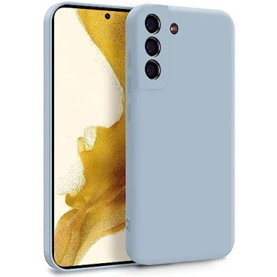 Abbildung von MyGadget Hülle für Samsung Galaxy S22 Plus Zweilagige Handyhülle mit Kameraschutz Cover Innenfutter &amp; Silikon außen Hell Blau