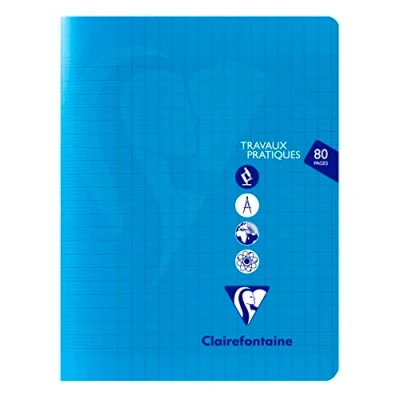 Abbildung von Clairefontaine 303161C Packung mit 5 Heften Mimesys 17x22cm, 40 Blatt französische Lineatur 90g und blanko 125g, farbig sortiert, 1 Pack