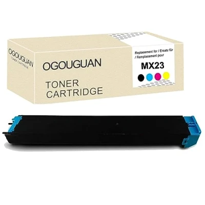 Abbildung von OGOUGUAN MX23GT MX23GTBA MX23GTCA MX23GTMA MX23GTYA Tonerkartuschen, kompatibel für Sharp MX 2010U 2130U 2310U 2314N 2614N 3111U 3114N (1 x Cyan)