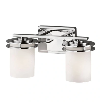 Abbildung von Kichler KL HENDRIK2 BATH Wandleuchte Hendrik 2xG9 H:19,7 L:16,3 B:36,7 IP44 3000K