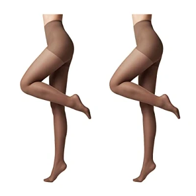 Abbildung von Conte elegant modellierende Damenstrumpfhose 2er Pack ACTIVE 40 DEN Stimuliert die Blutzirkulation formende Feinstrumpfhose Damen Strumpfhose Farbe Shade Größe 4