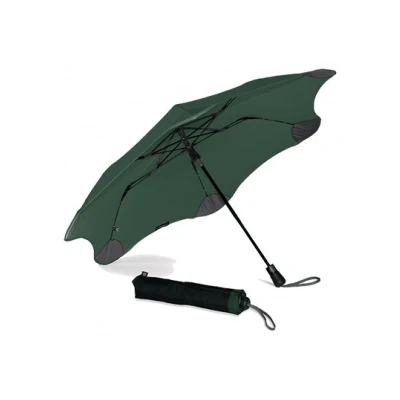 Abbildung von Blunt Metro 2.0 Taschenschirm Regenschirm dunkelgrün kompakt &amp; sturmfest 100 cm Ø Innovatives patentiertes Design getestet im Windkanal
