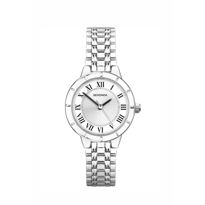Abbildung von Sekonda Perry Analogue WITH Round CASE Uhr, Damen, Größe: One Size, White