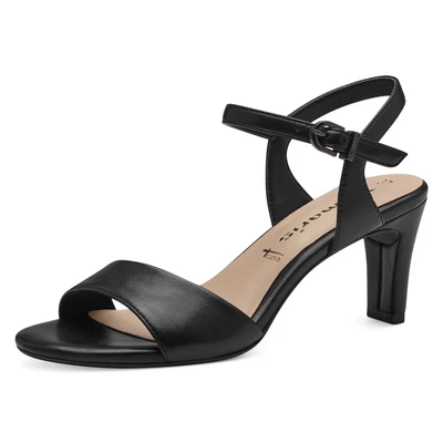 Abbildung von Tamaris Riemensandalette, Damen, Größe: 38, Black matt Schuhe