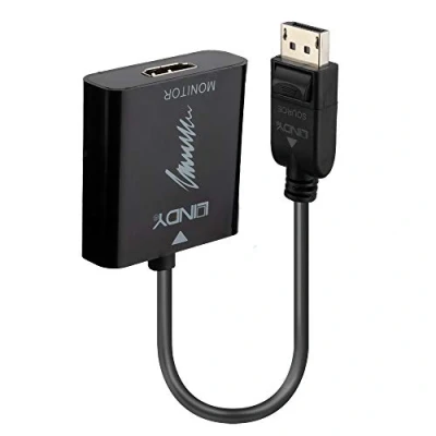 Abbildung von LINDY DisplayPort 1.2 HDMI 4K60 Adapter. Unterstuetzt max. 4096/3840 x 2160p 60Hz 41068
