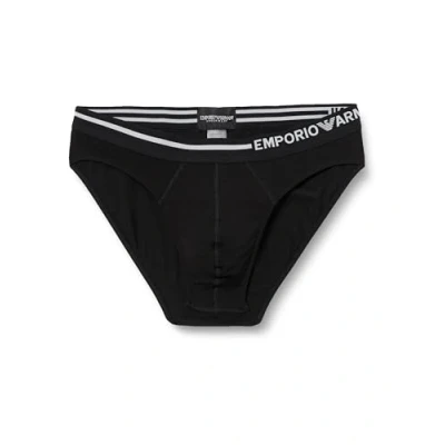 Abbildung von Emporio Armani Herren Men&#039;s Side Logo Boxer Briefs, Schwarz, M EU