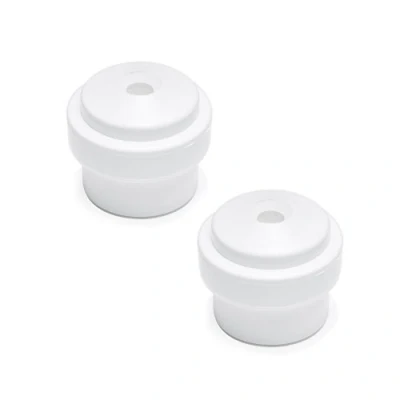 Abbildung von sossai® 2 x Türstopper NTS Modell: Sören Höhe: 30mm Ø: 35mm Farbe: Weiß Zum Schrauben (Inkl. Befestigungsmaterial) Bodenmontage