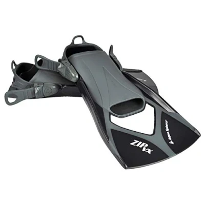 Abbildung von Aquasphere New Training Fin Zip Vx Black/Grey Size Small Schwimm Trainingsflosse, schwarz/grau, S