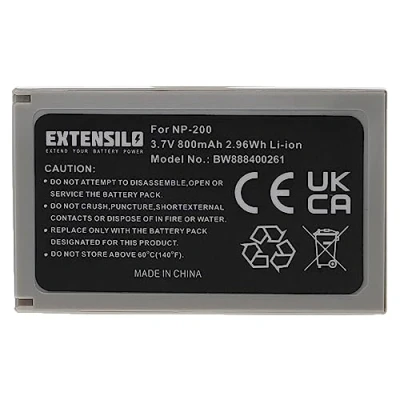 Abbildung von EXTENSILO Akku kompatibel mit Minolta Dimage X, Xg, Xi, Xt, Xt Biz Kamera (800mAh, 3,7V, Li Ion)
