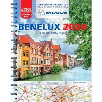 Abbildung von Michelin Straßenatlas Benelux mit Spiralbindung: wegenatlas Schaal 1 : 150.000 (MICHELIN Atlanten)