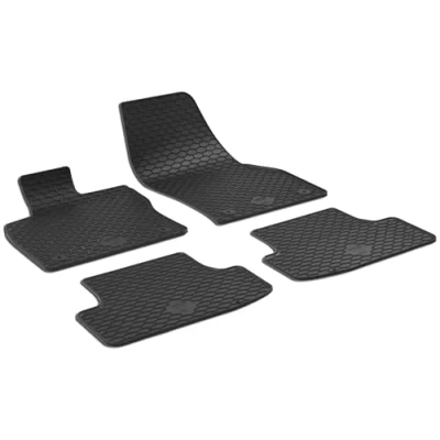 Abbildung von WALSER 50815 Fußmattensatz Gummi vorne und hinten 4 schwarz VOLKSWAGEN: T Roc