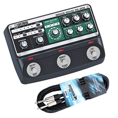 Abbildung von Boss RE 202 Space Echo Effektgerät + keepdrum Klinkenkabel