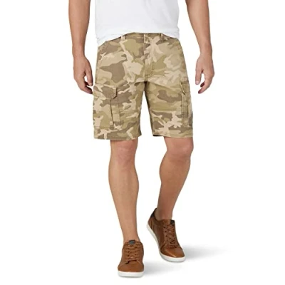 Abbildung von Wrangler Authentics Herren Classic Cargo Stretch Short Cargos, Jungle Elmwood Camo, 58