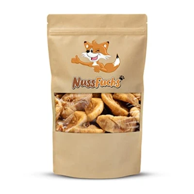 Abbildung von Feigen getrocknet 1kg getrocknete ganz ungezuckert unbehandelt naturbelassen ungeschwefelt 100% natürlich vegan ohne Zusätze goldbraune aus der Türkei NussFuchs (1kg Beutel)
