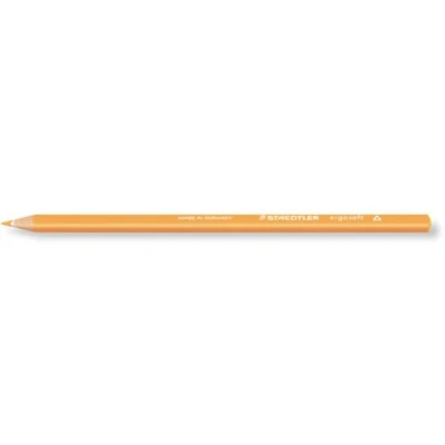 Abbildung von STAEDTLER 157 16 ergo Soft Farbstift, ergonomische Dreikantform, rutschfeste Oberfläche, 12 Stück im Kartonetui, goldocker
