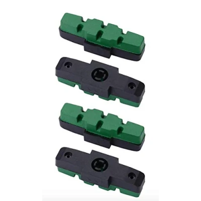 Abbildung von BBB Cycling Fahrrad Bremsschuhe HydroStop, BBS 09 Bremsklötze für Fahrräder / Elektrofahrräder, 2 Paar (4 Insgesamt), Grün