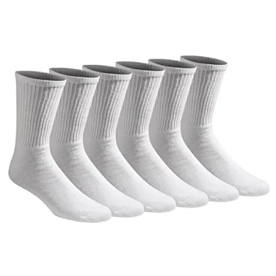 Abbildung von Dickies Herren Multi Pack Cushion Crew Socken (12er Pack), Weiß (6 Paar), 6 12