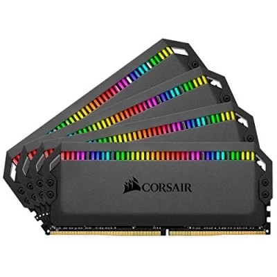 Abbildung von Corsair Dominator Platinum RGB 128GB (4x32GB) DDR4 3200 (PC4 25600) C16 1.35V Desktop Memory Black