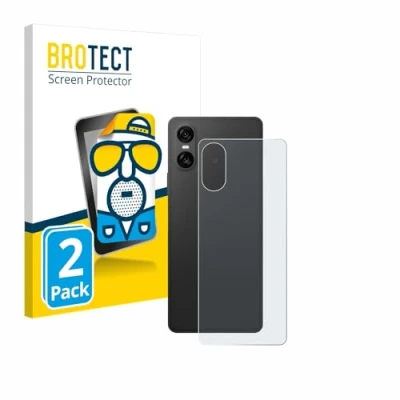 Abbildung von BROTECT Entspiegelungs Schutzfolie für Sony Xperia 10 VI (Rückseite) (2 Stück) Matte Displayschutz Folie, Anti Reflex, Fingerprint