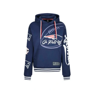 Abbildung von Re:Covered NEW England Patriots GO PATS Kapuzenpullover, Größe: Large, Blau