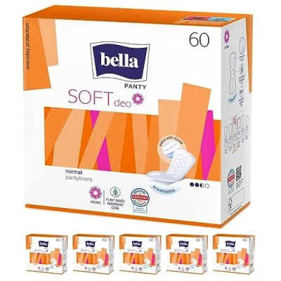Abbildung von bella Panty Slipeinlagen Soft Deo 6er Pack (6 x 60 Stück) atmungsaktiv für idealen Schutz
