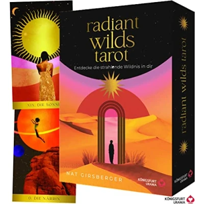 Abbildung von Radiant Wilds Tarot Entdecke die strahlende Wildnis in dir: 78 Tarotkarten mit Goldschnitt (Tarotdeck ausführlichem Booklet, Deutsch)
