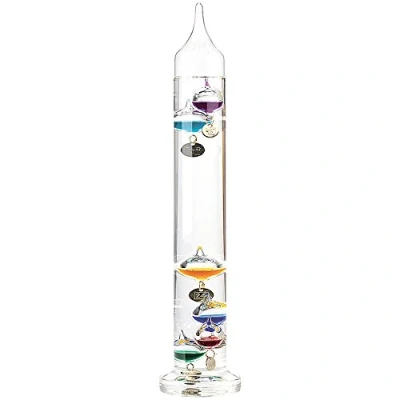 Abbildung von PEARL Galilei Thermometer: Maxi Galileo Thermometer Deluxe (Galileo groß, Glasthermometer, Geschenkidee)