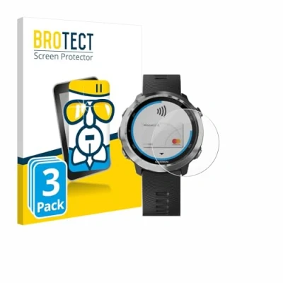 Abbildung von BROTECT Schutzglas für Garmin Forerunner 645 (3 Stück) Schutzfolie Panzer Folie Glas [Extrem Kratzfest 9H, Anti Fingerprint, Ultra Transparent]