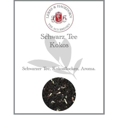 Abbildung von Lerbs &amp; Hagedorn, Schwarz Tee Kokos 250g (Ca. 20 Liter) Kokosflocken