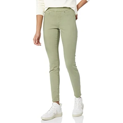 Abbildung von Amazon Essentials Damen Stretch Jeggings zum Anziehen(erhältlich in Übergröße), Helles Salbeigrün, 46 Kurz