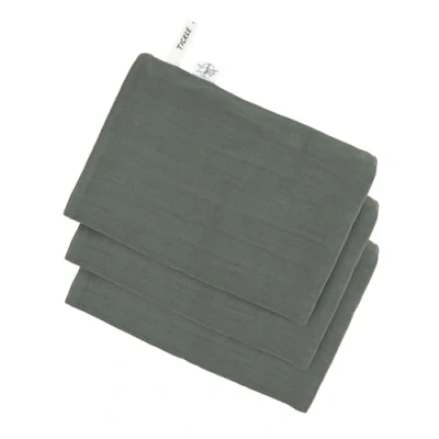 Abbildung von LÄSSIG Baby Musselin Waschhandschuh 3er Set/Muslin Wash Glove Set 3 pcs petrol green