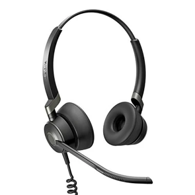 Abbildung von Jabra Engage 50 On Ear Stereo Headset Microsoft zertifizierter digitaler Kopfhörer mit Kabel passive Lärmunterdrückung für Softphones und Web Clients USB C schwarz