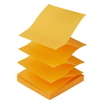 Abbildung von D.RECT Haftnotizen Zig Zag Z Notes 76x76mm orange 100 Blatt