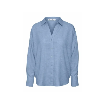 Abbildung von Vero Moda Vmmelaney Hemdbluse, Damen, Größe: XS, Chambray blue