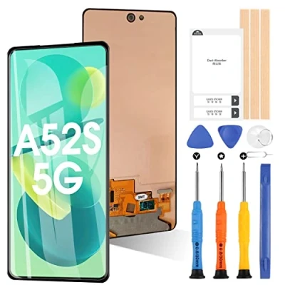 Abbildung von LCD Display für Samsung Galaxy A52S A528 5G Ersatz Touchscreen Digitazer Baugruppe mit Werkzeugen (Fingerabdrücke Nicht unterstützt)