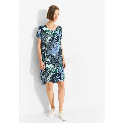 Abbildung von Cecil Sommer MIT Print Freizeitkleid, Damen, Größe: Medium, Blau
