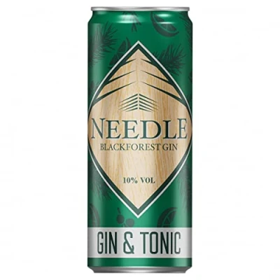 Abbildung von Needle Dry Gin Tonic Blackforest Mixgetränk in der Dose 330ml