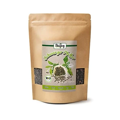 Abbildung von Biojoy BIO Schwarzer Pfeffer ganz (500 g), schwarze Pfefferkörner für Mühle (Piper nigrum)