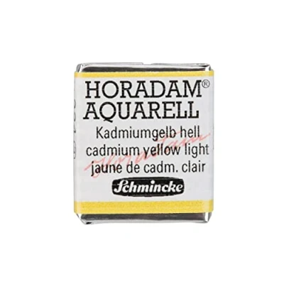 Abbildung von Schmincke HORADAM® AQUARELL feinste Künstler Aquarellfarben, 224 Kadmiumgelb hell, 14 044, 1/2 Näpfchen