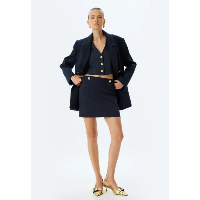 Abbildung von Koton Bleistiftrock, Damen, Größe: 34, Dark blue