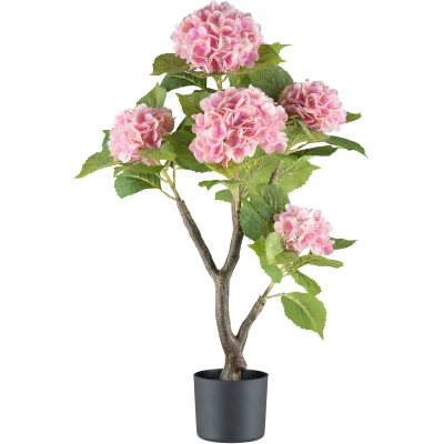 Abbildung von Creativ green Kunstblume &quot;Hortensie&quot;, mit real touch Blüten