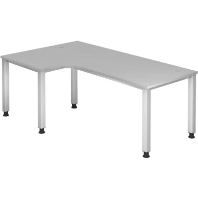Abbildung von HAMMERBACHER höhenverstellbarer Schreibtisch VQS82/5/S lichtgrau