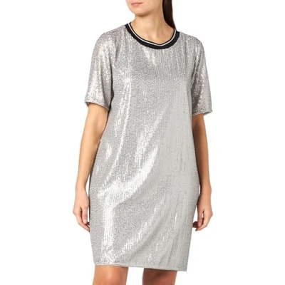 Abbildung von comma casual identity Kurzes MIT Pailletten Cocktailkleid/festliches Kleid, Damen, Größe: 44, Silber