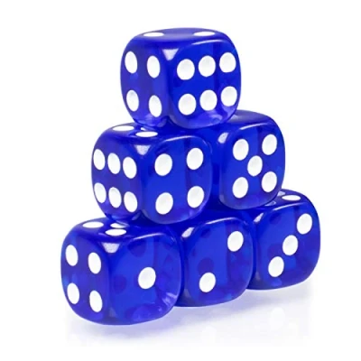 Abbildung von SHIBBY Spielesammlung Spielwürfel für Brett Rollen und Tabletopspiele, W6 Würfel