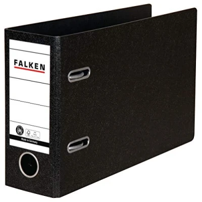Abbildung von 20 x Falken Ordner A5 quer Hartpappe 80mm schwarz
